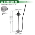 thumbnail image 4 of Unique Bargains 1 Set Universal Fuel Sending Unit and Gauge Kit Boat Fuel Level Sending Unit 11'' (280mm) for Boat Car, 4 of 8