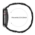thumbnail image 2 of XIHAMA 14mm Clover & Mother-of-Pearl Watch Band for Women, Compatible with Apple Watch 38/40/41/42mm Series 1-10, Stainless Steel Metal Bracelet with Secure Clasp, 2 of 6