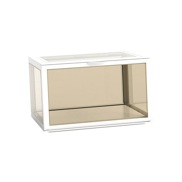 Caja de exhibición CUTICAT Acrílico Transparente para Figuras de Acción Juguetes Modelo de Autos Blanco
