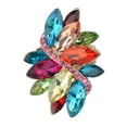 thumbnail image 3 of Women's Vine Marquis Stone Stud Fashion Stretch Ring, Multi/Gold-Tone, 3 of 3
