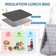 thumbnail image 5 of Bolsa térmica para almuerzo para mujer, lonchera aislada, bolsa de almuerzo reutilizable para adultos, resistente al agua, a prueba de fugas, lonchera para la escuela, el trabajo, picnic y, 5 of 7