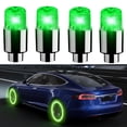 thumbnail image 2 of 4 Pack LED Tire Valve Cap Lights, Waterproof Car Wheel Lamps for Bicycle Motorcycle Truck, Auto Accessories Night Safety Reflector Lights Battery Powered, 2 of 9