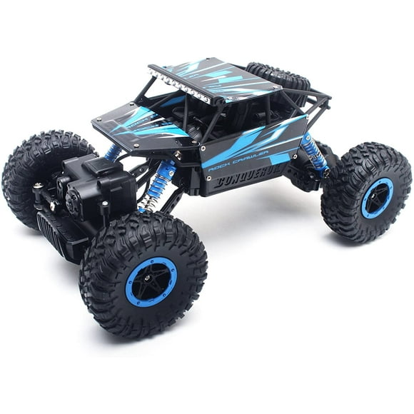 KATEA 1:18 Rock Crawler 2.4Ghz Remote Control Car 4WD Off Road RC Monster Truck (Blue)