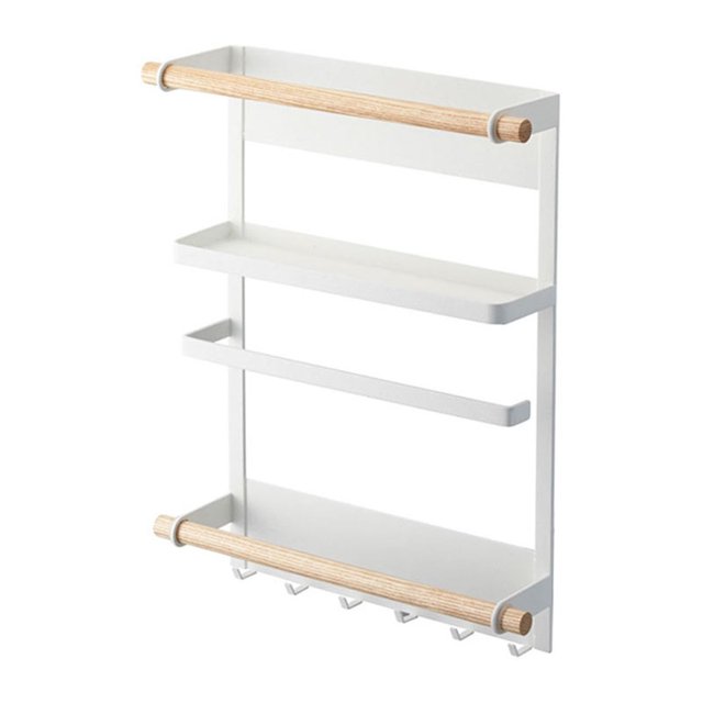 Rack de Cuisine Magnétique Côté Réfrigérateur Rangement Organisateur de Réfrigérateur Résistant