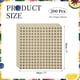 thumbnail image 2 of Uxcell 200 Pcs Hojas de Papel encerado para Alimentos, 7 x 7 Pulgadas Hojas de Papel para Envolver a Prueba de Grasa, Forros de Cesta de Alimentos a Cuadros para Sándwiches, Hamburguesas y Pan, Marrón, 2 of 7