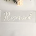 thumbnail image 4 of NUO RUI Set of 2 Wedding Reserved Sign Acrylic Reserved Chair Sign, 4 of 4