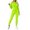 Light Green, variant on JIAYUE Women Set Corset‑Style Hooded Sweatshirt Elastic Drawstring Jogger Pants 2 Piece Outfit for Vacation Casual Walking