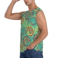 thumbnail image 3 of Balery Colourful Tie Dye Camisetas sin mangas para hombre, absorbe la humedad y protege contra el mal olor.-XX-Large, 3 of 7