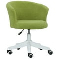 thumbnail image 1 of Vinsetto Chaise de Bureau Duveteuse à Hauteur Réglable, Sans Accoudoirs, Vert Pâle, 1 of 10