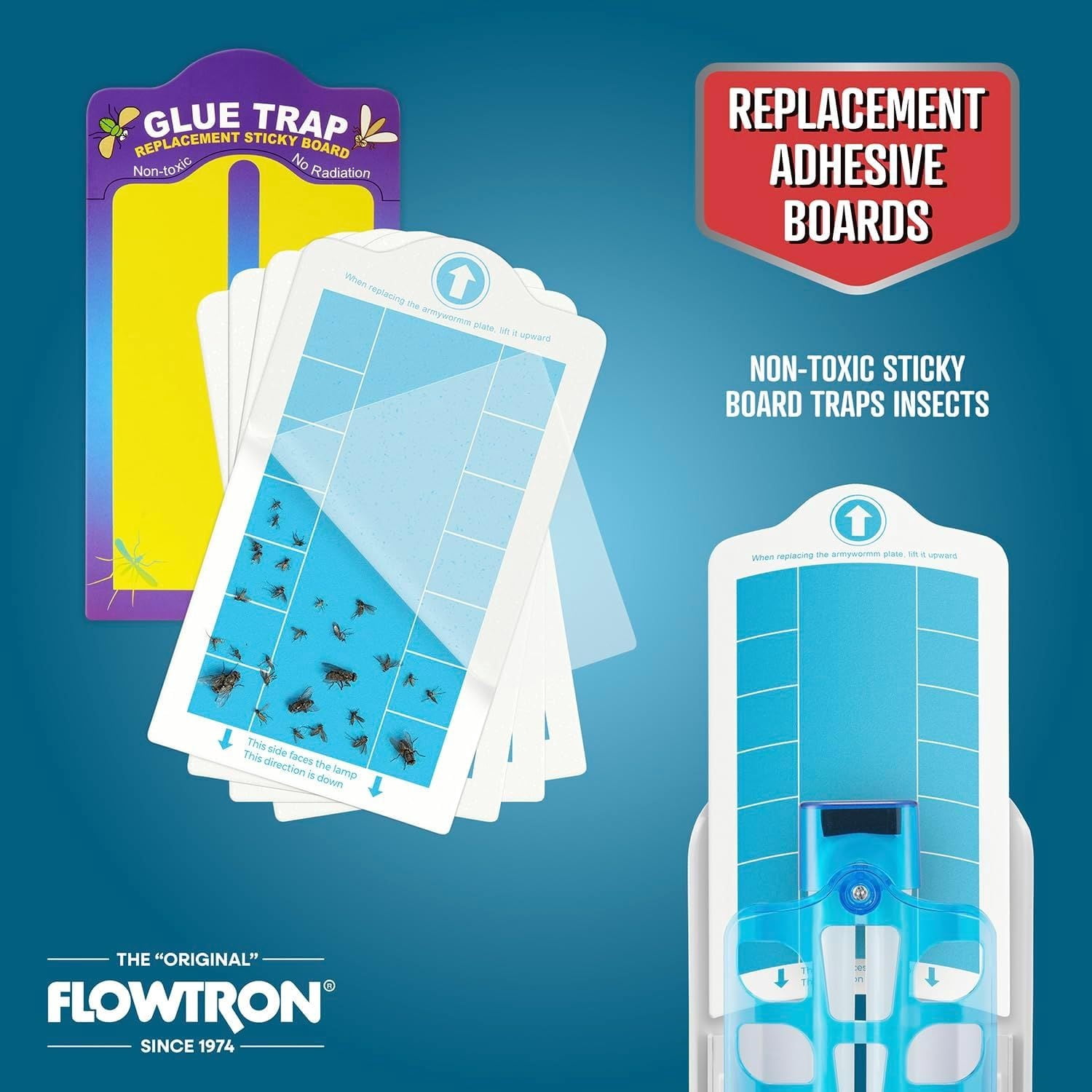 Flowtron Indoor Fly Trap, 9W UV Light, Silent Mosquito & Gnat Catcher, 375 Sq Ft - White