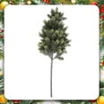 thumbnail image 2 of Clearance Under $2 Long Flocked Pine Branch 24.4in for Christmas Wreath and Garland Making, 2 of 5