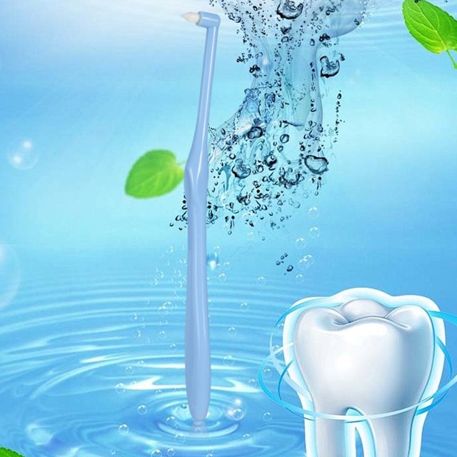 Limpieza Cepillos Interdentales Cuidados Orales Cepillo Dientes Suave (azul)