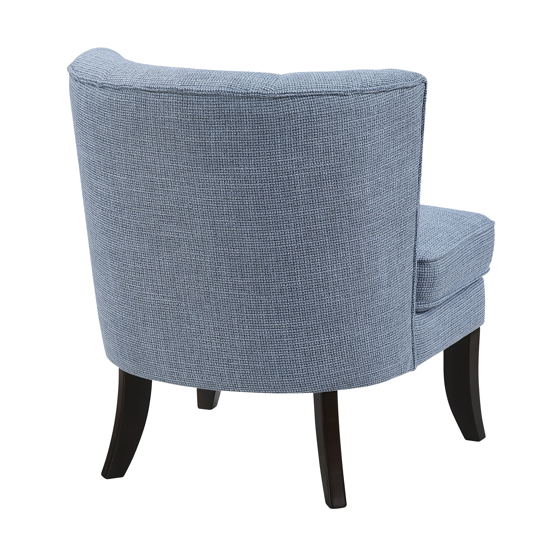 OakvillePark Crestbourne Textured Fabric Button Tufted Back Accent Chair, Blue