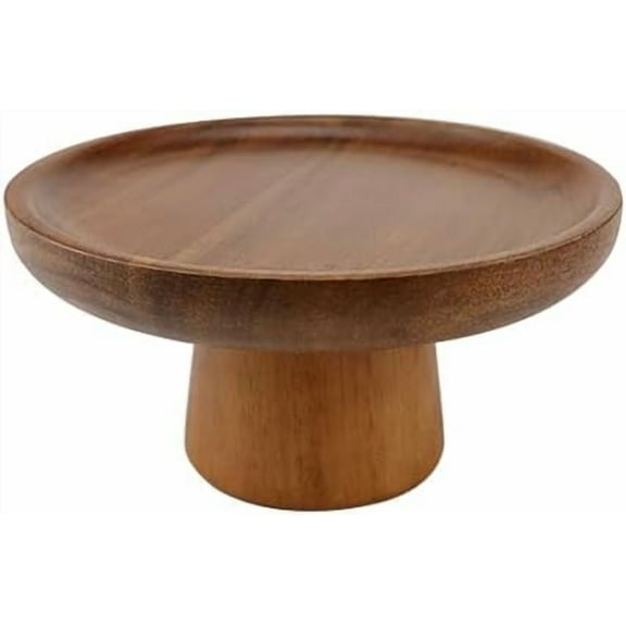 Round Wood Cake Display Stand 6 inch Dessert Display Plates Cupcake Pedestal Stand for Wedding Serving Table Parties Decorating Birthday$$Home Decor, Kitchen, & Other