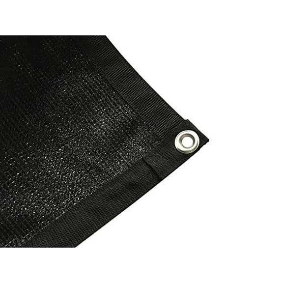 Shatex Shade Fabric for Pergola/Patio/Garden New Design Shade Panel with Grommets 12x20ft Black