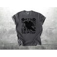 thumbnail image 3 of Boho Crow Shirt, Bird Coffee Lover, Oversize, Womens, Mens, T-shirt, 3 of 6