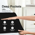 thumbnail image 3 of 100% Microfiber Full Size Fitted Sheet Only, 54"x75" Hotel Quality Deep Pocket Bottom Sheet, Up to 14" Matress Protector, Machine Washable and Non-Fade, Snug Fit Stay in Place, Autumn Orange, 3 of 7