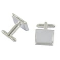 thumbnail image 3 of 12pcs Para Hombre Cuadrado En Blanco Ajuste Base Pad CuffLink Gemelos Sunnimix Ajustes de gemelos de hombre, 3 of 8
