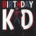 thumbnail image 2 of Girl's Marvel Birthday Kid Superhero Graphic Tee Black Small, 2 of 4