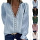 thumbnail image 4 of Blusa casual para mujer,Camisa de encaje para mujer Camisa de encaje para mujer Blusa de gasa para mujer Características mejoradas, 4 of 6