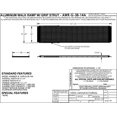 thumbnail image 2 of Vestil Manufacturing  39.38 x 167.5 in. Aluminium Grip-Strut Walk Ramp, 2 of 2