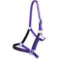 thumbnail image 2 of Nylon Horse Halter Nylon Padded Lead Rope Tack Purple Bling Rodeo 606162PR, 2 of 3