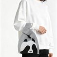 thumbnail image 2 of Unique Bargains 1 Pc Knitted Wrist Bag Cute Animal Gift Bag Gray, 2 of 5