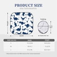 thumbnail image 6 of Uemuo Collection Of Cute Cartoon Dinosaurs Blue Silhouette Pattern Printed 2 PCS Car Windshield Sun Shade, Auto Sun Heat and UV Rays Blocker, Foldable Automotive Front Window Sunshade Protector, 6 of 7