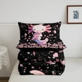 thumbnail image 5 of Erosebridal Cute Axolotl Bedding Set Bedroom Decor,Cherry Blossom Cartoon Axolotl Pattern Kawaii Bedding Set,Wildlife Animals Reptile Comforter,King Comforter Set with 2 Pillowcase, 5 of 7