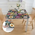 thumbnail image 2 of HAOXIT Branch Square Tablecloth,Cartoon Theme,Breathable Tabletop Cover Waterproof Square Table Cloth,for Square Tables for Parties,Holiday Dining 52*52, 2 of 8