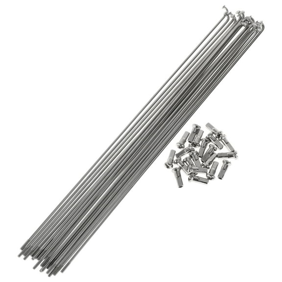 20 Set 13G Bicycle Spokes 273mm Bike Wheel Spokes 304 Stainless Steel Silver Tone