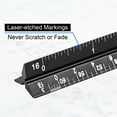 thumbnail image 4 of Muka Architectural Scale Ruler, Imperial Measurements 6 Inch, Pocket Size Drafting Ruler, 4 of 7
