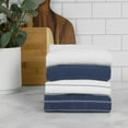 thumbnail image 5 of All-Clad Skipping Stripe & Wave Kitchen Towels, 4-Pack, Indigo, 5 of 6