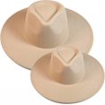 thumbnail image 1 of VERVE 8 Wide Brim Vegan Felt Rancher Hat - Women, Men, and Kids Fedora Style with Adjustable Inner Drawstring, 1 of 8