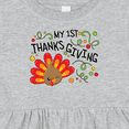 thumbnail image 4 of Inktastic My First Thanksgiving Cute Turkey Girls Baby Dress, 4 of 5