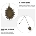 thumbnail image 4 of Golden Alloy DIY Photo Charms for DIY Use 10Sets Pendant Trays, 4 of 4