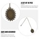 thumbnail image 4 of Golden Alloy DIY Photo Charms for DIY Use 10Sets Pendant Trays, 4 of 4