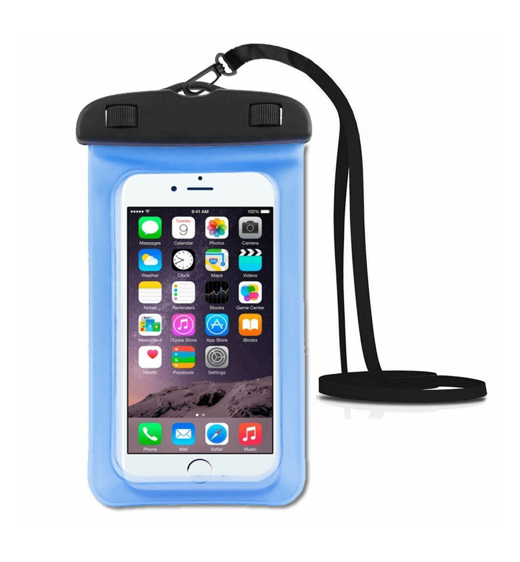 Waterproof Bag with Luminous Underwater Pouch Phone Case Outdoor Drifting Mobile Phone Bag Swimming Bag with Lanyard