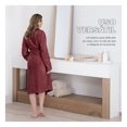 thumbnail image 4 of Bata de Baño Suave, Absorbente y de Secado Rápido, Unisex Real Textil (Vino, Unitalla), 4 of 6