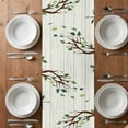 thumbnail image 6 of Easter Gnomes Table Runner - 72 Inch Long, Kitchen Dining Table Runner Dresser Scarves, Spring Watercolor Eggs Flower Wood Grain Farmhouse Decor for Coffee Tables Wedding Party Banquet, 6 of 8