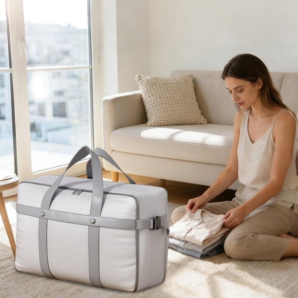 Contenedores de almacenamiento, bolsas de almacenamiento para uso doméstico, bolsas organizadoras de gran capacidad para ropa, colchas y ropa de cama, perfectas para empacar y mudarse. Bolsa de almace