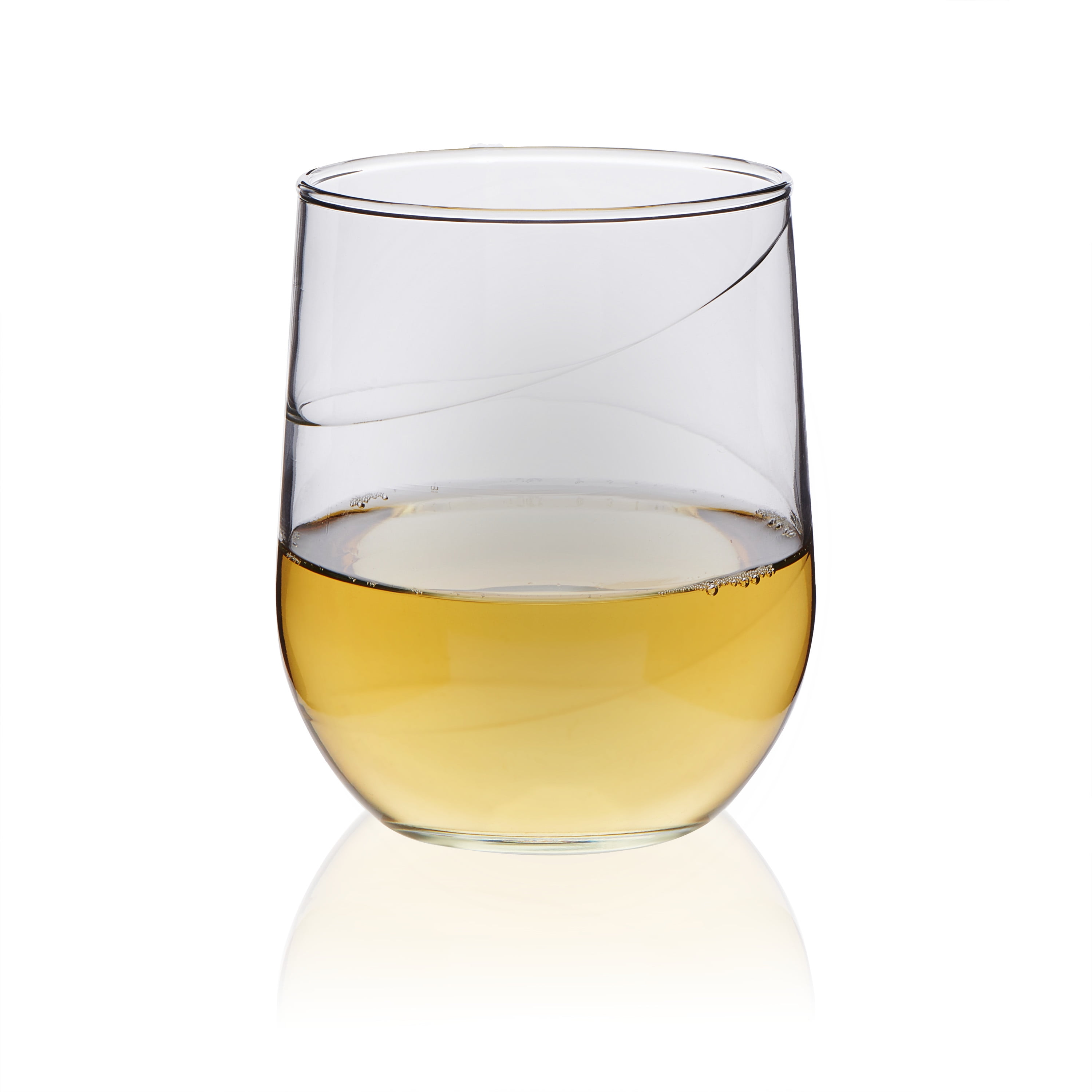 Libbey Peristyle AllPurpose Stemless Wine Glasses, Set of 4