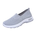 thumbnail image 2 of NexTorq Women's Walking Shoes, Women Tennis Shoes, Shoes for Women Sneakers, Women's Woven Orthopedic Breathable Soft Shoes Arch Support, Walking Anti-Skid Sports Shoes, Gray, 9.5, 2 of 8