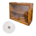 thumbnail image 1 of Gabinete de madera, organizador de muñecas de juguete, caja de exhibición de escritorio, contenedores de caja de té para despensa, tazas, edulcorantes estilo B, 1 of 8
