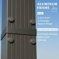 thumbnail image 5 of Kozyard Morgan 10’ x 13’ Pergola, Aluminum Frame, Sunshade Canopy, Waterproof, Red, 5 of 7