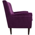 thumbnail image 4 of Fox Hill Trading Ellis Rolled Arm Lounge Chair, Purple, 4 of 6