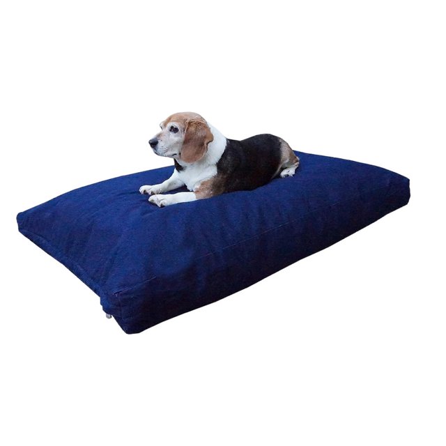 Dog Bed Extreme Comfort Memory Foam Dog Bed Rectangle Pat Sleeping Mat with Lining and Machine Washable Durable Cover Black