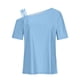thumbnail image 4 of Camiseta de Manga Corta Sexy de Moda 2024, Camiseta Casual de Manga Corta, 95% Poliéster 5% Blusa de Spandex para Mujeres, Top de Verano de Lavado de Manos, 4 of 7