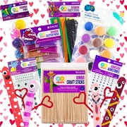 Hello Hobby Build Your Own Wood Stick Card Holder Craft Kit (413 Pieces)