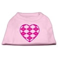 thumbnail image 1 of Argyle Heart Pink Screen Print Shirt Light Pink Xxxl (20), 1 of 1